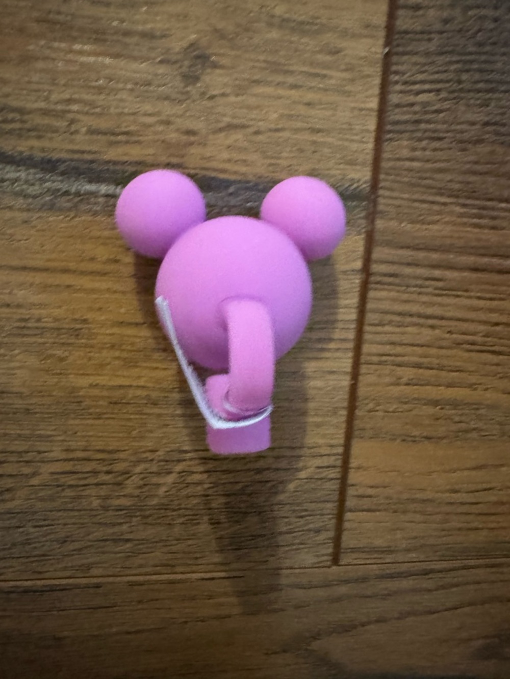 Pink Mickey Shaped Straw Topper